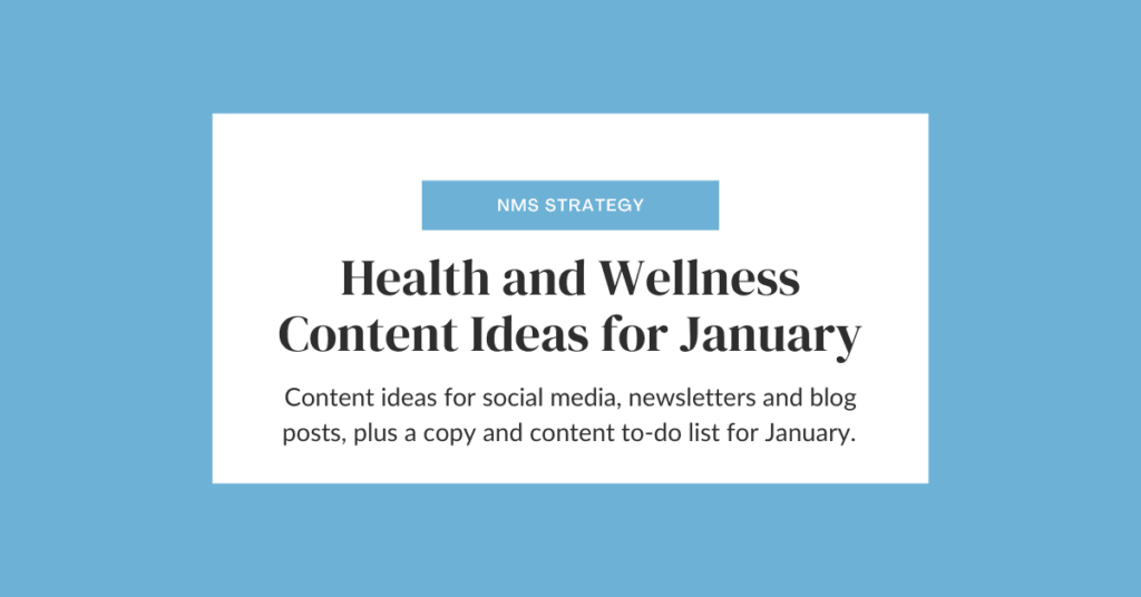 Health and Wellness Content Ideas